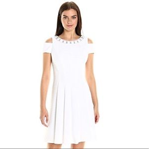 Sandra Darren Cold Shoulder knit Dress
